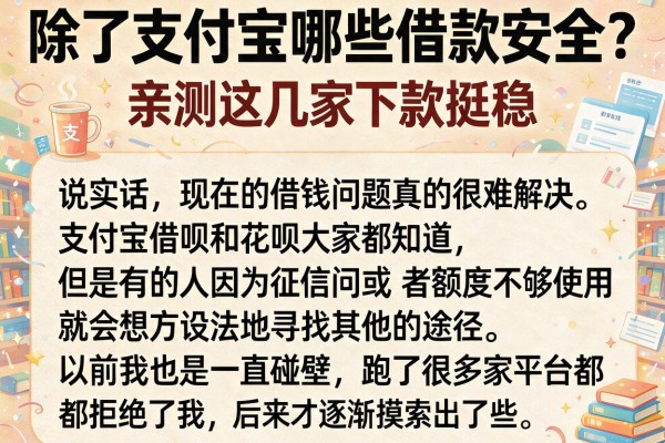 除了支付宝哪些借款安全？亲测这几家下款挺稳